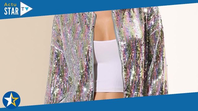 Comme Louane, soyez disco en veste à paillettes