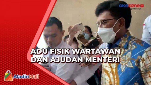 Wartawan dan Ajudan Menkominfo Terlibat Aksi Saling Dorong