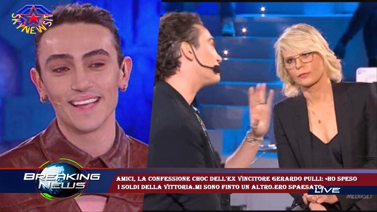 Amici, la confessione choc dell'ex vincitore Gerardo Pulli: «Ho speso  i soldi della vittoria.Mi son