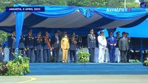 Saat Panglima TNI Yudo Margono Ajak Menhan Prabowo Subianto Terima Parade Prajurit TNI AU