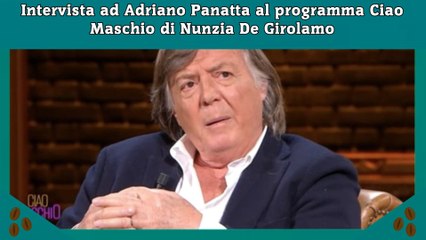 Intervista ad Adriano Panatta al programma Ciao Maschio di Nunzia De Girolamo