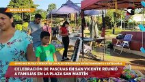 Celebración de pascuas en San Vicente reunió a familias en la plaza San Martín