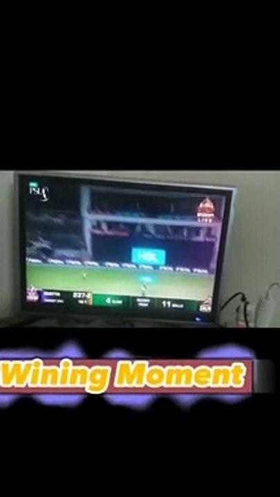 Winning moment