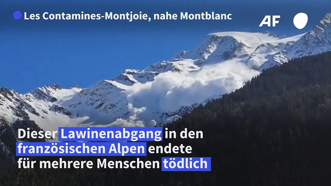 Mindestens fünf Tote bei Lawinenunglück in französischen Alpen