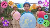 Fun Outdoor Learning Activity  Colorful Balloon Games for Kids  Learn color with flower baloon