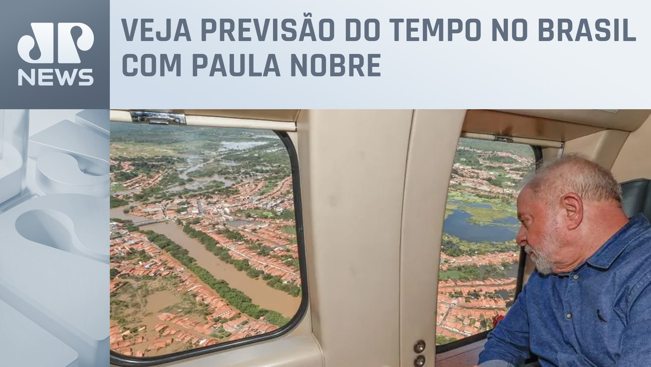Lula sobrevoa áreas atingidas pelas chuvas no Maranhão