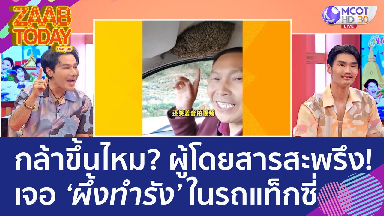 กล้าขึ้นไหม ผดส. สะพรึง! เจอผึ้งทำรังในรถแท็กซี...
