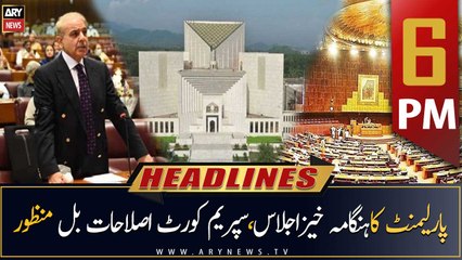ARY News Prime Time Headlines | 6 PM | 10th April 2023