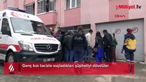 Genç kızı tacizle suçladıkları şüpheliyi dövdüler