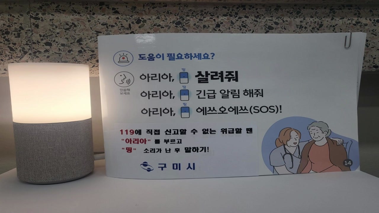 [경북] 홀몸 노인 구한 AI 스피커...구미시 보급 확대 나서 / YTN