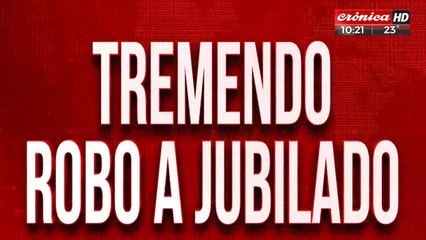Tremendo robo a jubilado: el abuelo se defendió a los bastonazos
