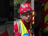 Effondrements rue de Tivoli : des marins pompiers spécialistes du déblaiement au travail