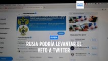 Rusia estudia levantar la prohibición de Twitter después de que la red social le permita el acceso