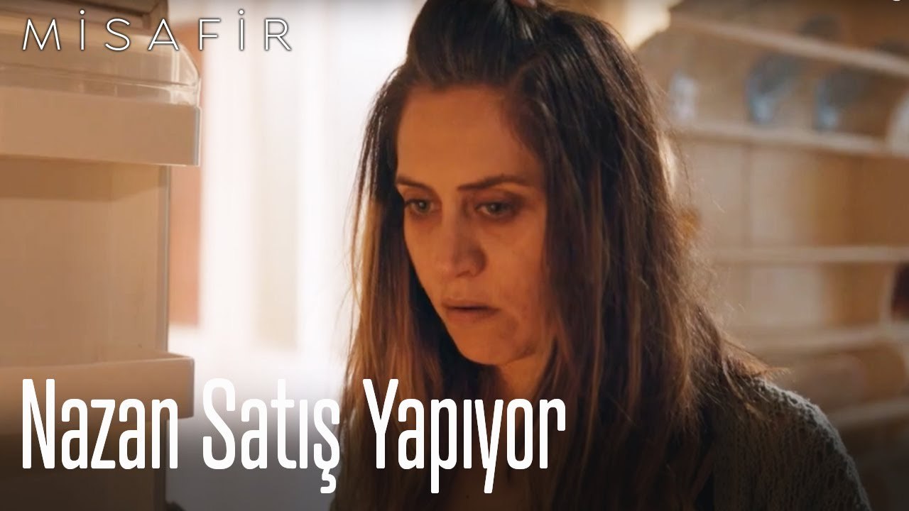 Nazan satış yapıyor