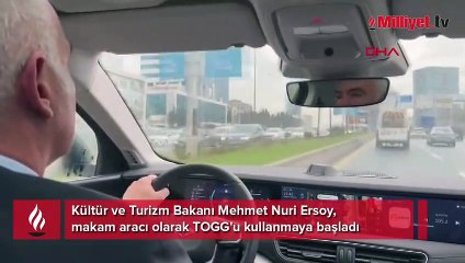 Bakan Ersoy makam aracı olarak TOGG'u kullanmaya başladı