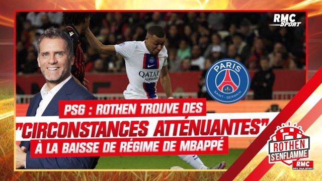 Vidéo PSG : Rothen trouve des circonstances atténuantes à la baisse de régime de Mbappé