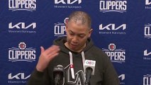 Tyronn Lue after the Los Angeles Clippers victory Sunday