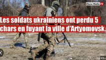 Les soldats ukrainiens fuient et abandonnent les chars nouvellement livrés.