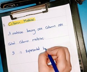 Types Of Matrices (Part 1)