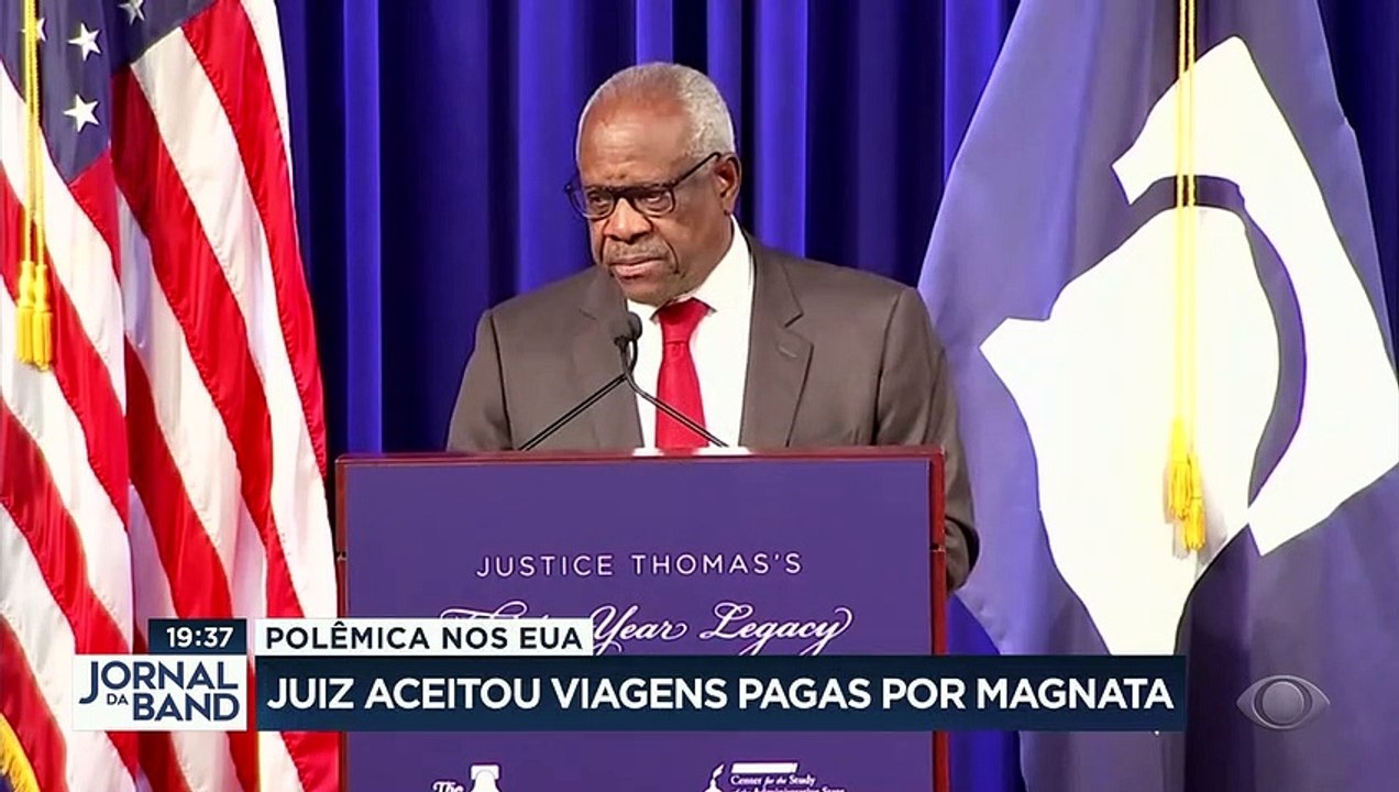 Juiz nos EUA aceitou viagens pagas por magnata | Jornal da Band 10/04/2023 13:07:00