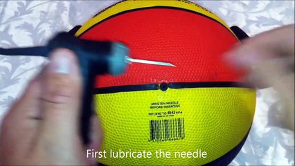 How to pump up a basketball