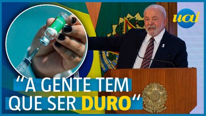 Lula diz que exigirá cartão de vacina no Planalto