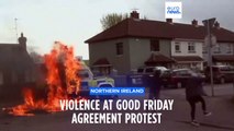 Police car firebombed in protest against Northern Ireland peace deal
