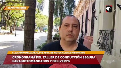 Cronograma del taller de conducción segura para Motomandados y Deliverys