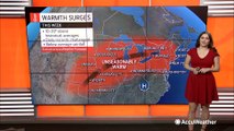 Unseasonably warm air to surge into eastern US
