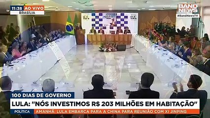 "Vamos voltar a tratar o povo com respeito", afirma Lula 10/04/2023 15:05:02