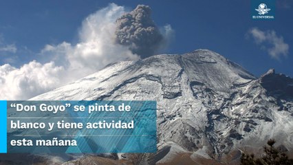 En plena primavera, volcán Popocatépetl luce nevado