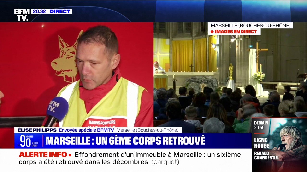 Immeubles effondrés à Marseille: l'ensemble des 6 corps retrouvés ont été "extraits" des décombres et "remis aux autorités judiciaires", affirme Christophe Guillemette (marins-pompiers)