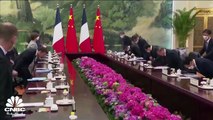 أزمة تايوان تتصاعد تدريجياً والرئيس الفرنسي يطالب أوروبا بانتهاج استراتيجية مستقلة عن واشنطن وبكين