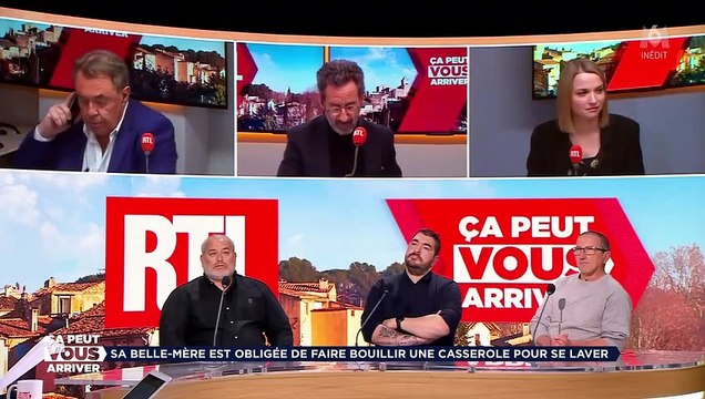 Julien Courbet au téléphone avec une professionnelle peut agréable dans Ça peut vous arriver sur M6
