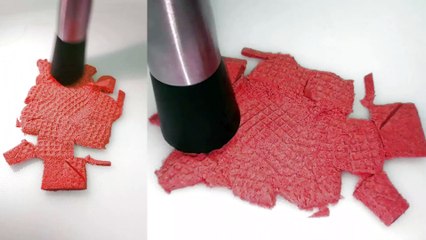 Colorful Kinetic Sand ASMR Shapes Cutting