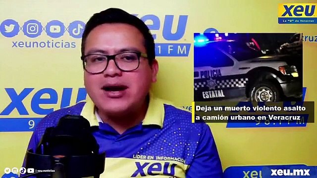 Deja un muerto violento asalto a camión urbano en Veracruz