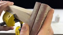 Chemical reaction of super glue and saw dust _ First aid for damaged wood [Ns world]