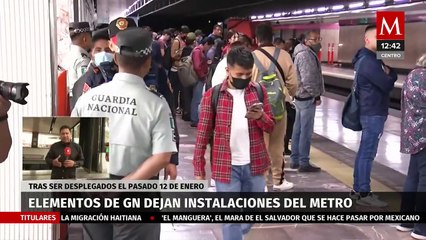 Download Video: Guardia Nacional en Metro de CdMx sólo vigilará en la noche