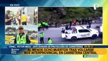 Huarochirí: continúan las labores de rescate tras el accidente de bus interprovincial en el río Rímac