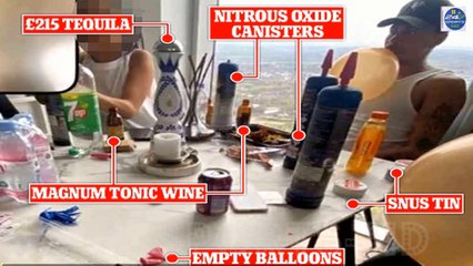 Dele Alli's hippy crack shame: Football star, 26, is surrounded by laughing gas canisters with a balloon in his mouth as friends party with £215 tequila, Jamaican tonic wine and high-strength chewing tobacco