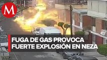 Explosión de tanque de gas en Nezahualcóyotl deja 4 heridos