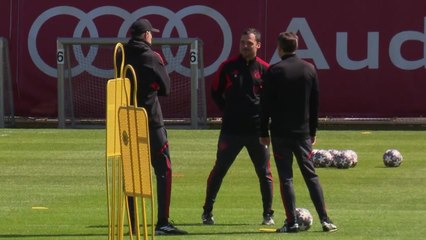Bayern train ahead of Man City UCL clash