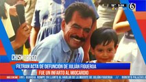 Filtran acta de defunción de José Julián Figueroa