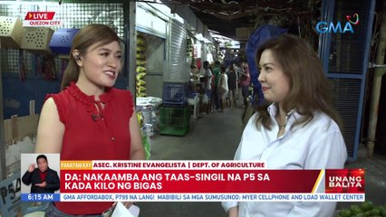 DA: Nakaamba ang taas-singil na P5 sa kada kilo ng bigas | UB