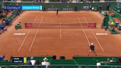 Berrettini returns to winning ways on clay with straight sets win over Cressy