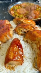 Food Matrix Steamed Chicken With White Rice