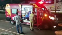 Jovem fica ferido ao se envolver em acidente de trânsito na Av. Carlos Gomes
