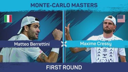 Berrettini returns to winning ways on clay with straight sets win over Cressy