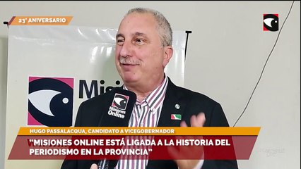 Download Video: 23° Aniversario de Misiones Online | Hugo Passalacqua afirmo que el portal N°1 en Misiones “está ligado a la historia del periodismo provincial”