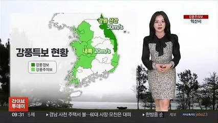 [날씨] 전국 강풍 동반 비…황사 영향 흙비 가능성